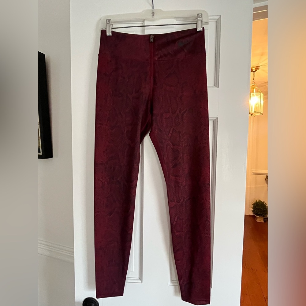 Nike Red and Black Snakeskin Tight Fit Leggings!